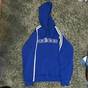 Blue adidas hoodie